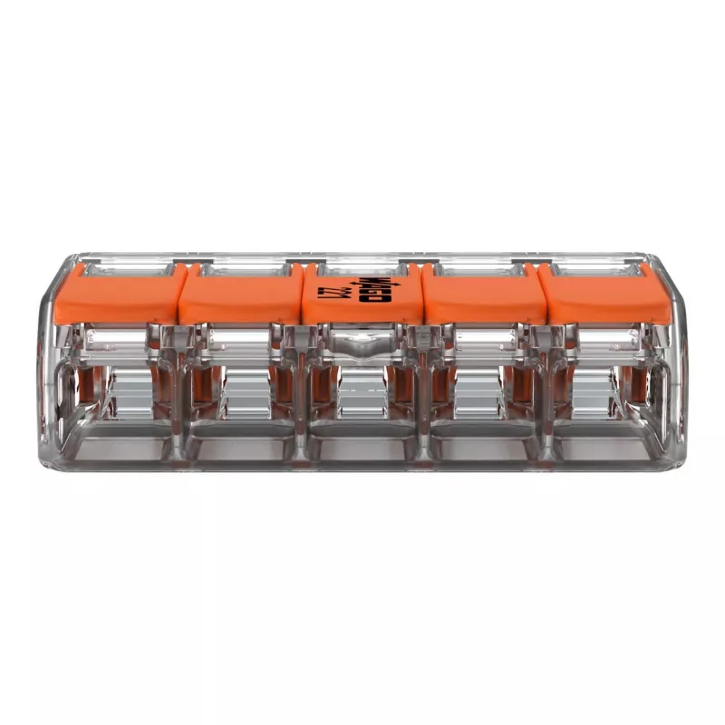 WAGO 221-415 COMPACT verbindingsklem 5-aderig 4 mm², 25-pack