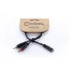 Cordial 14889 audio Y-adapterkabel 3,5mm stereo jackbus naar 2x RCA bus 0,3m zwart PVC twin-kabel