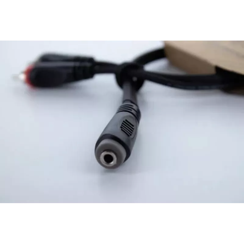 Cordial 14889 audio Y-adapterkabel 3,5mm stereo jackbus naar 2x RCA bus 0,3m zwart PVC twin-kabel