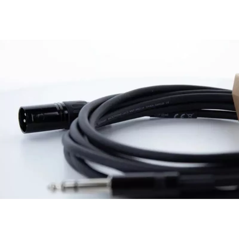 Cordial EM 1 MV XLR naar 6,3 mm TRS jack audiokabel 1 m zwart 14810
