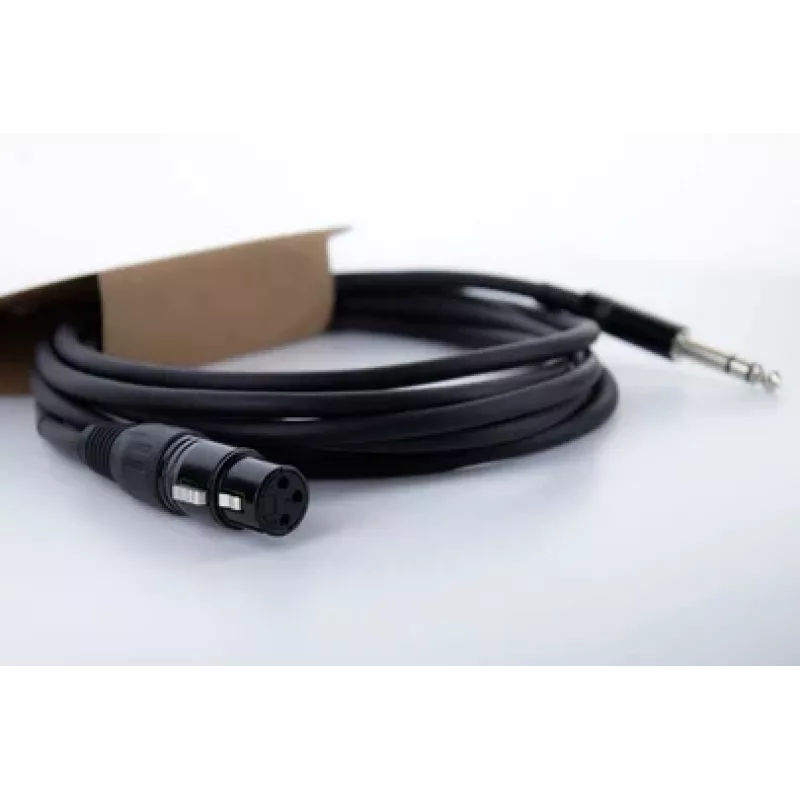 Cordial EM 1 FV XLR naar 6,3 mm jack audiokabel 1 m zwart 14820
