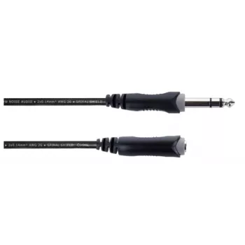 Cordial 14826 6,3 mm stereo jack verlengkabel 10 m zwart
