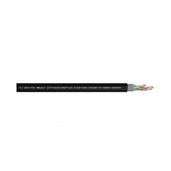 Cordial 15588 CAT 7a S/FTP patchkabel, RJ45, 1 m, zwart, PUR