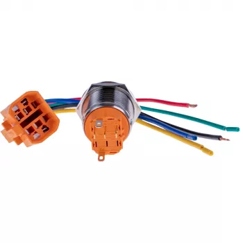 JOY-IT BUTTON22A-M-GR drukknop, groen, 250V AC 3A, IP67 IK10, 25mm