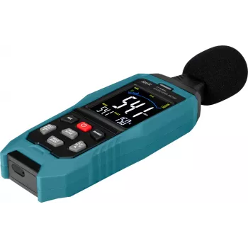 JOY-IT JT-SLM01 geluidsniveaumeter met kleurendisplay en datalogger, 30-130 dB, 31,5 Hz - 8 kHz