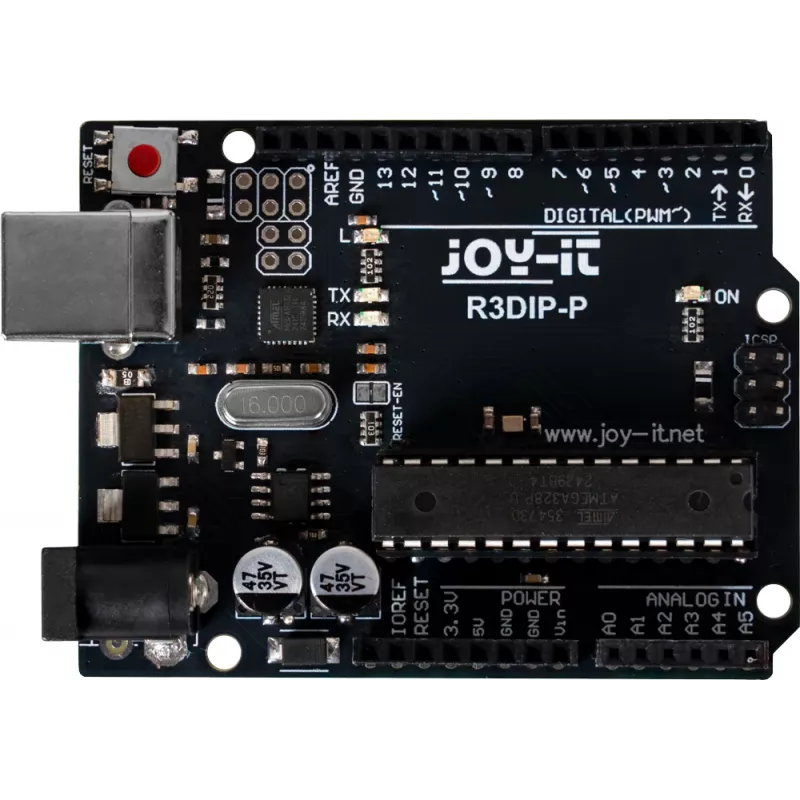 Joy-IT ARD_R3DIP-P Arduino UNO R3 compatibel microcontroller-board met ATmega328P DIP