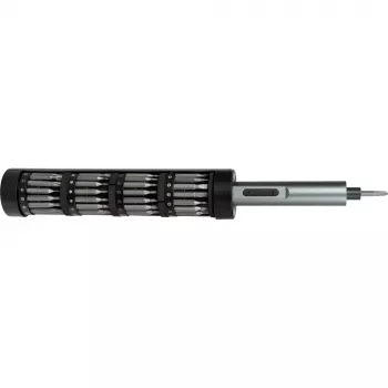 JOY-IT S2-SET-Drehmoment accu-preciesietorxaandraaier-set met LED-werklamp, 24 S2-stalen bits, magnetische opbergbox