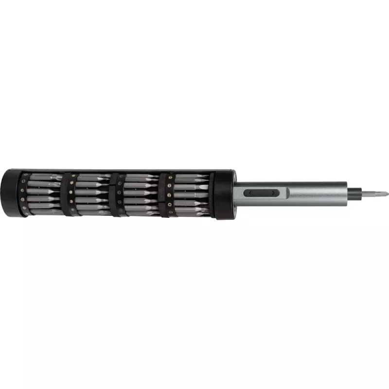 JOY-IT S2-SET-Drehmoment accu-preciesietorxaandraaier-set met LED-werklamp, 24 S2-stalen bits, magnetische opbergbox