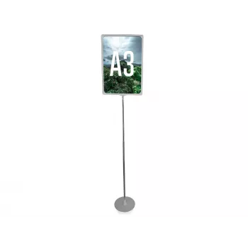 LMG PLSTA3-SI posterstandaard Exclusive A3 zilver