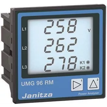 Janitza UMG 96RM-E universele meter / netkwaliteitsanalysator, 90-277V AC/DC, paneelmontage 96x96mm, RS485 Modbus RTU 5222062