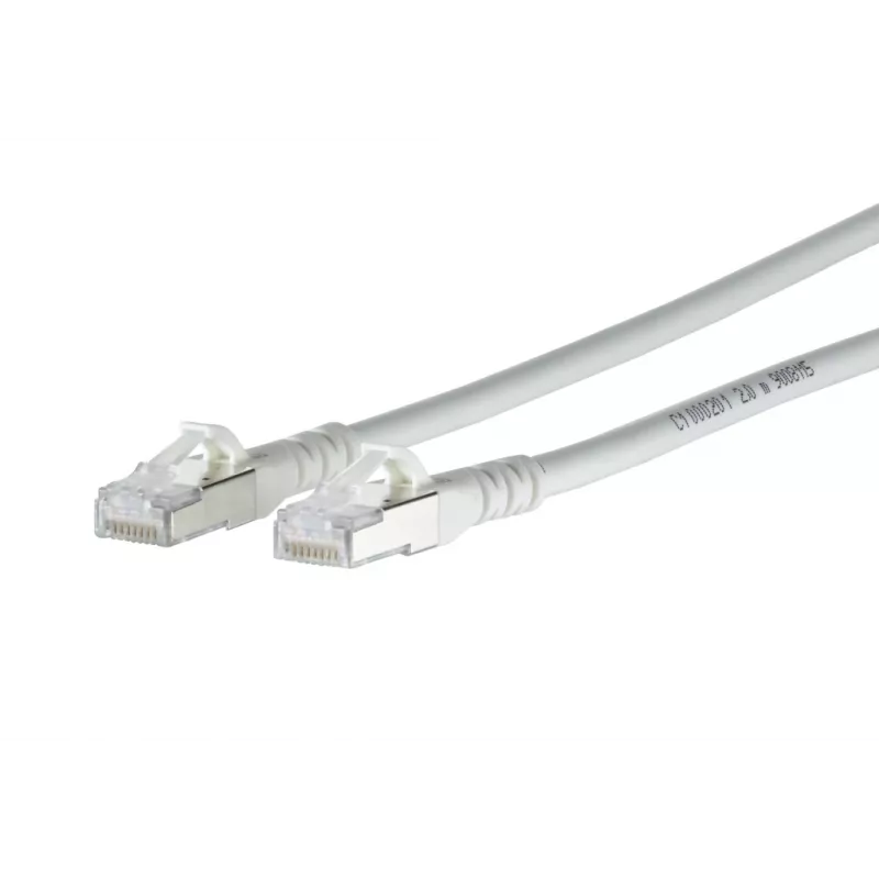 METZ CONNECT 1308450388-E Cat6a S/FTP netwerk-patchkabel, RJ45, 0,3 m, wit