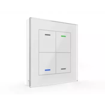 MDT BE-GTL4TW.01 Glass Switch II Light 4-toetsen wit
