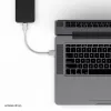 Flexline USB oplaad- & synchronisatiekabel, USB-A naar USB-C, 2.0, ABS, wit, 0,5m (FL31-13040)