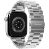 VONMÄHLEN Link armband 2 voor Apple Watch 44/45/46/49mm, edelstaal, zilver