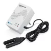 H-Tronic 1114720 watermelder met externe sensor, stekker, 230V AC, akoestisch alarm 85 dB, relaissuitgang, 2m sensorkabel
