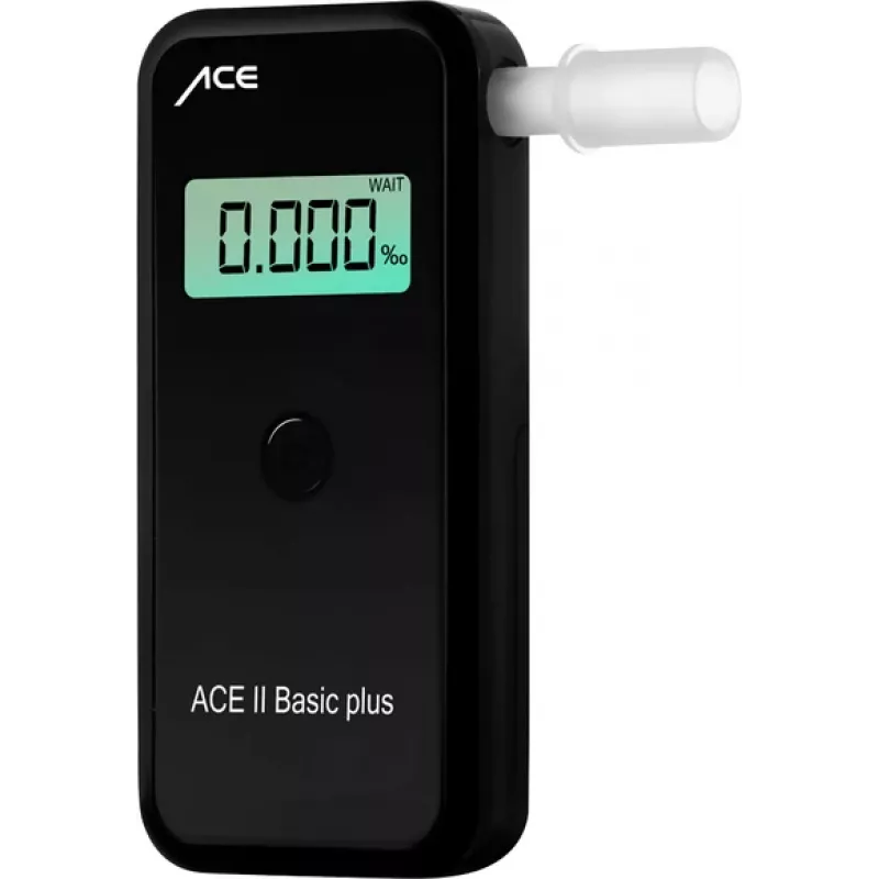 ACE OF SWEDEN ACE alcoholtester II ademalcoholmeter met elektrochemische sensor, 4‰ BAC, LCD-display