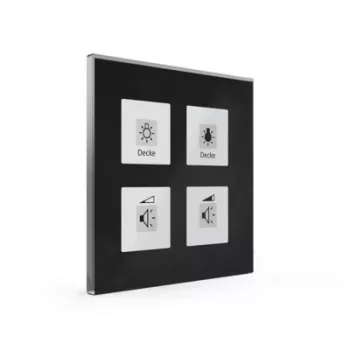 MDT BE-GTT4S.01 glas-touchpaneel Plus 4-toetsen met temperatuursensor, zwart