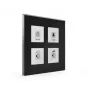 MDT BE-GTT4S.01 glas-touchpaneel Plus 4-toetsen met temperatuursensor, zwart