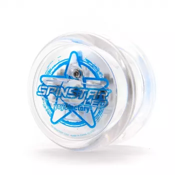 YoYoFactory Spinstar in het donker oplichtende blauwe beginners- tot gevorderden-yo-yo