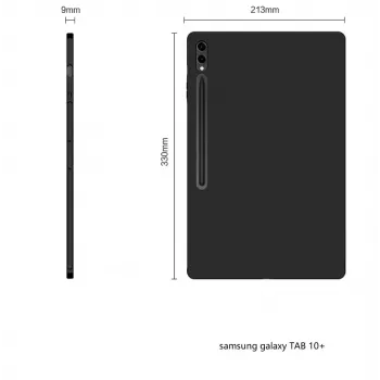 MRDISC achterzijde-afdekking voor Samsung Galaxy Tab S10+ 5G 256 GB, zwart TPU (MG-BCSGTABS105GSW)