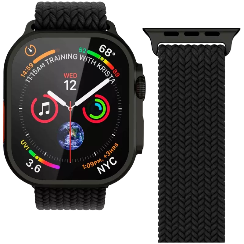 VONMÄHLEN Woven Loop 44, 45, 46, 49mm eenheidsmaat, all black