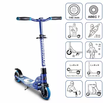 MUUWMI Six Degrees aluminium step 145 mm, blauw