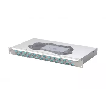 METZ CONNECT las-patchpaneel 24xLC-duplex OM3 1U 19 inch 1504557724-E