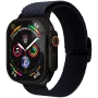 VONMÄHLEN Woven Loop voor 44/45/46/49mm Apple Watch, navy zwart