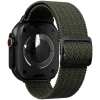 VONMÄHLEN Woven Loop voor Apple Watch 44/45/46/49mm, olijf zwart