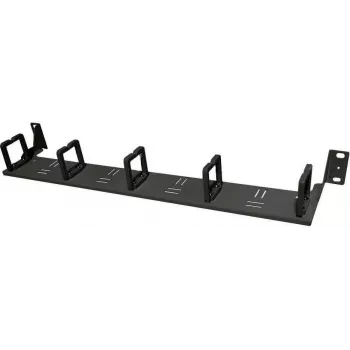 IT-BUDGET 19 inch 1U kabelmanagementpaneel met 5 naar voren geplaatste kabelhouders - zwart 90ITBKMAKB1HES