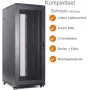 IT-BUDGET 19 inch serverrack SRK compleetset 42U 800x1000 mm flatpack zwart