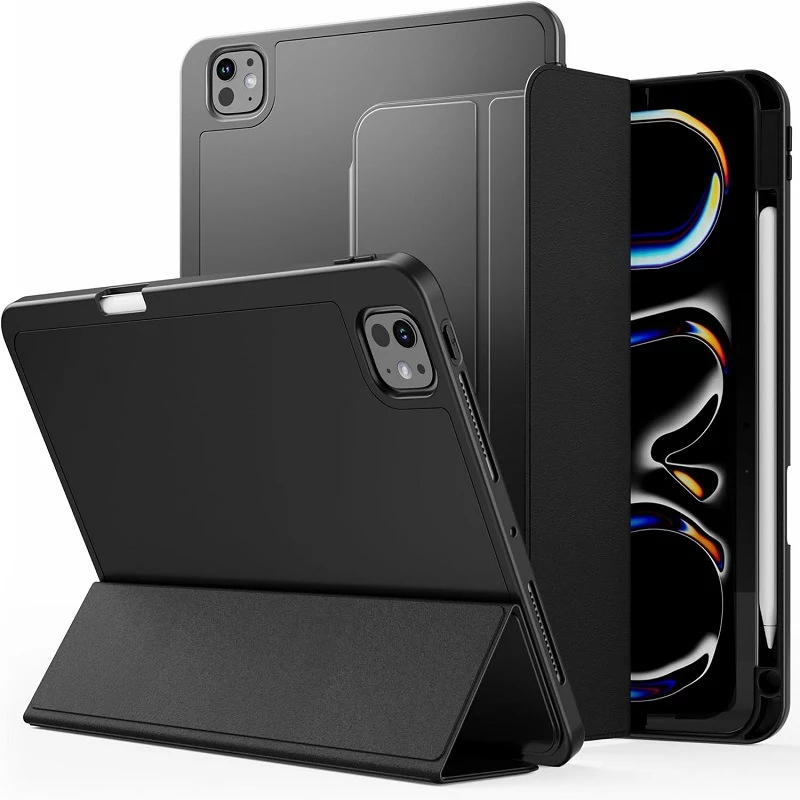 MRDISC flip-cover-hoesje voor Apple iPad Pro M4 – zwart TPU MG-FLIPIPADPM4