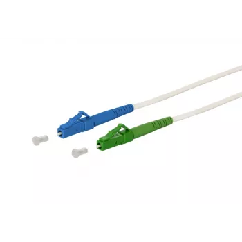 METZ CONNECT 151P7JOJA20E LC-S/LC-S APC OS2 singlemode glasvezel-patchkabel, 2 m, wit, LSZH