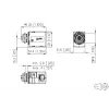 METZ MWN911A115 M12 A-gecodeerde 4-polige sensor/actuator inbouwstekkerverbinder, paneeldoorvoer, stekker naar bus, IP67