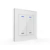 MDT BE-GTL20W.A1 glazen taster II Light 2-voudig RGB-W wit jaloezie/rolluik