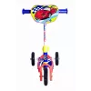 MUUWMI AU 506 KiddyScooter Racing 3-wiel trapstep voor kinderen vanaf 3 jaar, blauw/rood, LED-lichtgevende voorwielen, verstelbaar stuur 58-68 cm, max. 20 kg