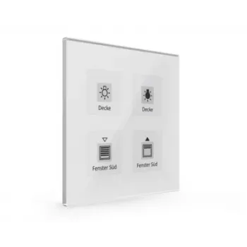 MDT BE-GTT4W.01 glazen taster Plus 4-voudig wit met temperatuursensor