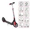 MUUWMI AU 565 aluminium trapstep, rood, 205 mm wielen