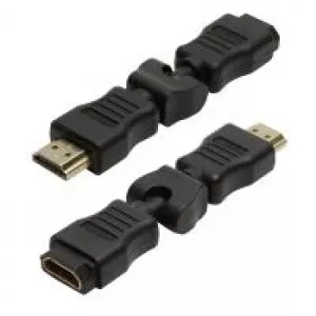 LogiLink HDMI haakse adapter 270° HDMI stekker naar HDMI bus 4K zwart