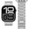VONMÄHLEN Link armband 2 voor Apple Watch 40/41/42mm, edelstaal, zilver