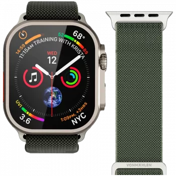 VONMÄHLEN Classic Nylon Loop 44, 45, 46, 49mm one-size, olijf