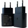 PowerRay PR-TA800EBE 18W USB-C PD wandlader, EU 2-pin, zwart, bulk