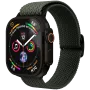 VONMÄHLEN Woven Loop voor Apple Watch 40/41/42mm, olijf zwart