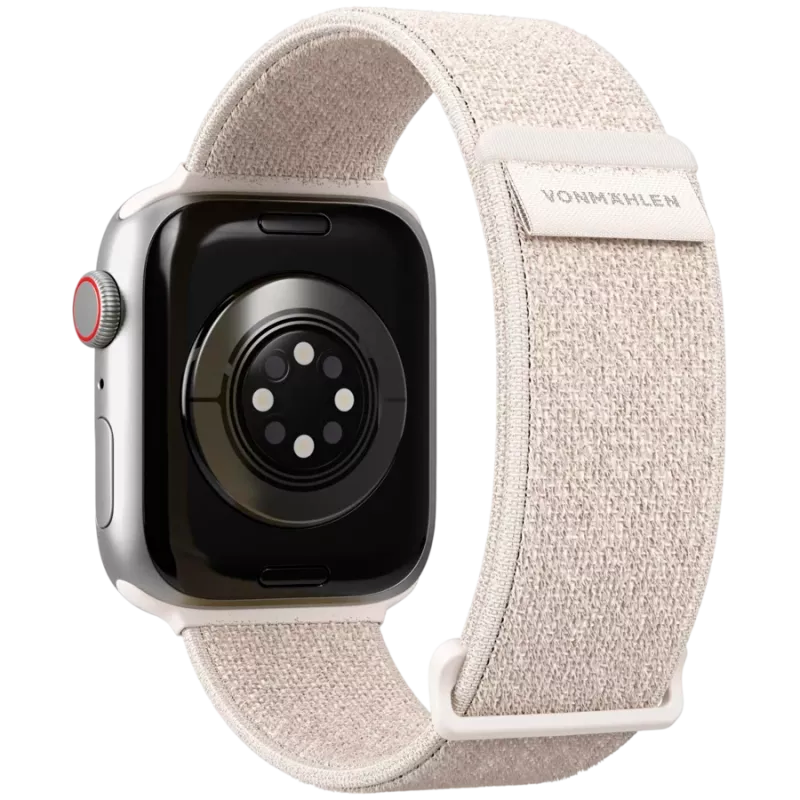 VONMÄHLEN Fitness Loop 2 armband voor Apple Watch 44/45/46/49mm, crème