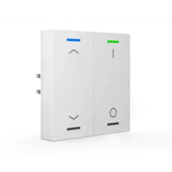 MDT BE-TAL55T2.C1 KNX taster Light 55 2-voudig RGB-W temperatuursensor zuiverwit glanzend