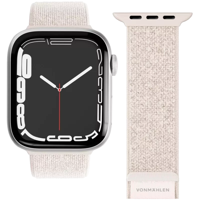VONMÄHLEN Fitness Loop 2 armband voor Apple Watch 40/41/42mm, crème