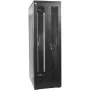 IT-BUDGET 42U 19 inch serverkast compleetset 600x800mm geperforeerde dubbele deuren 4 actieve ventilatoren PDU legborden flatpack zwart 90ITB19SRK4268DTS