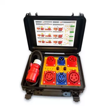 HT Instruments HT-MK4 3-fasen-32A meetadapter-set in transportkoffer 2009870