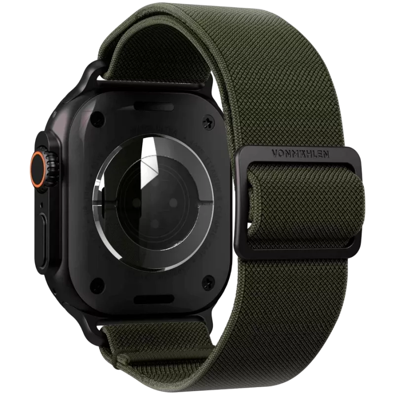 VONMÄHLEN Classic Nylon Loop 40, 41, 42mm one size, olijf zwart