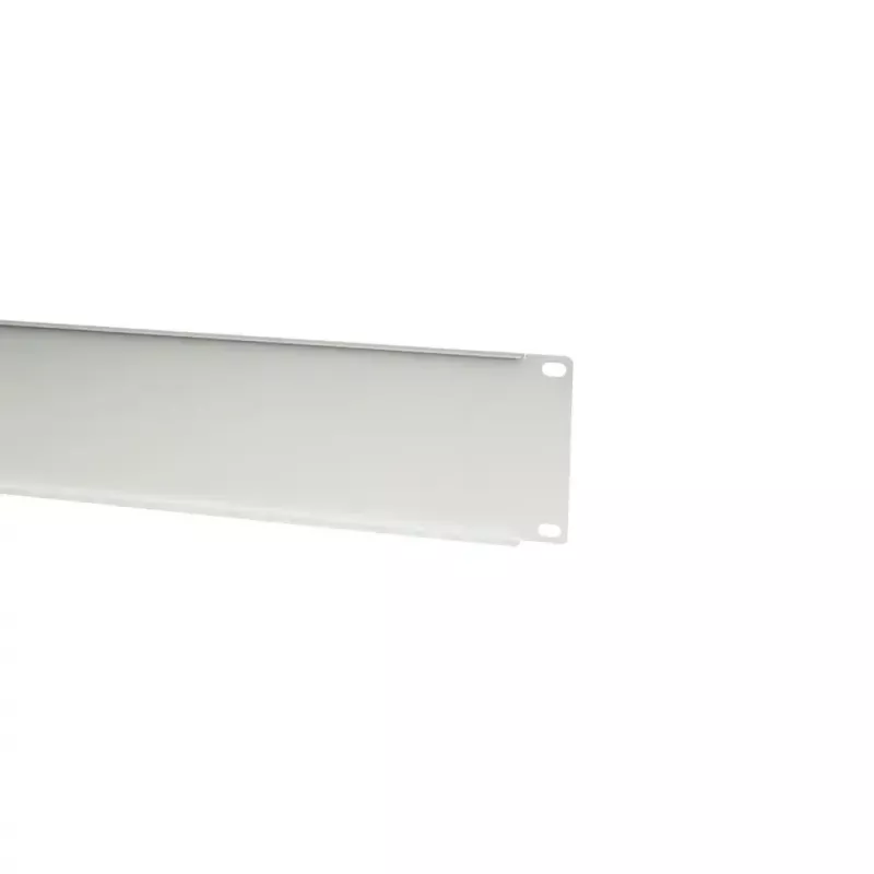 IT-BUDGET 19 inch blindplaat / rackblende - 2U - robuuste metalen versie - lichtgrijs (90ITBBP2HEG)